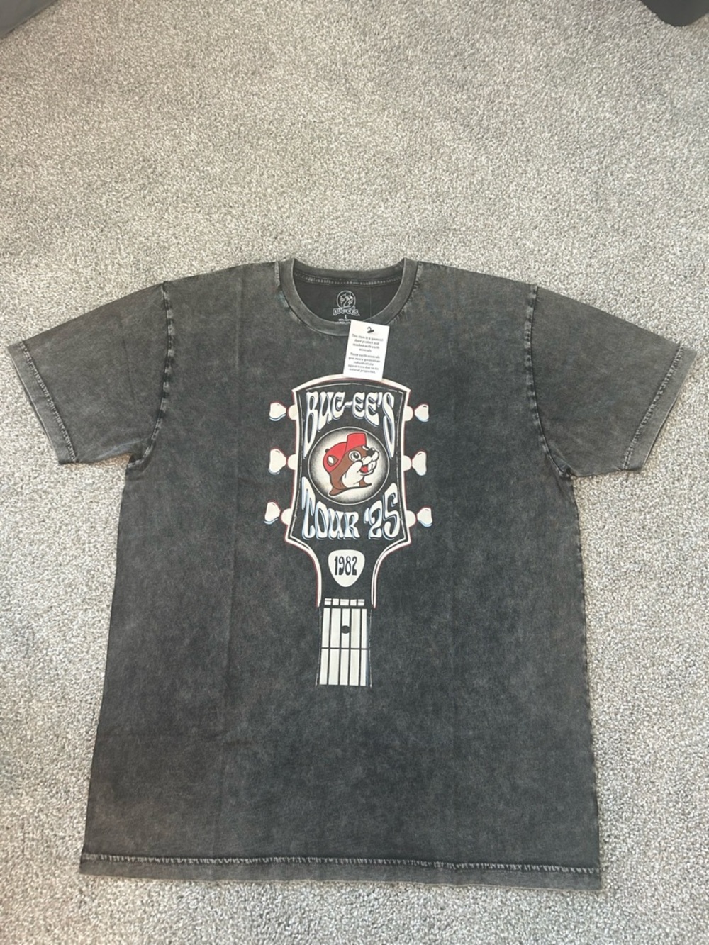 Buc-ee’s Tour 2025 Graphic Tee NWT Texas Beaver Shirt Vintage Wash Unisex 2X